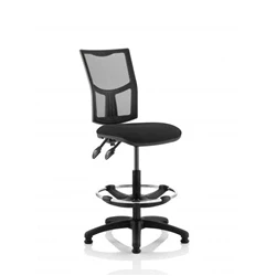 Image of Eclipse Plus II Lever Operator Chair Mesh Back Black Draughtsman Kit