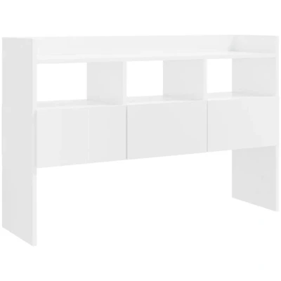Image of vidaXL Sideboard High Gloss White 105x30x70 cm Engineered Wood
