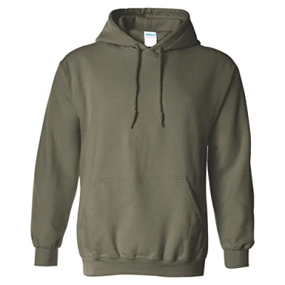 Image of Gildan Heavy Blend Adult Unisex Hooded Sweatshirt / Hoodie (L) (Military Green)