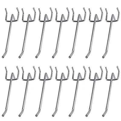 Image of 40 Pcs Pegboard Hook,Pegboard Assortment,Hook Tool,Assortment Peg Hook,Hanging Accessories,Peg Board Hooks Set,Used for Wall Retail Shelf Display,Organizing Tools