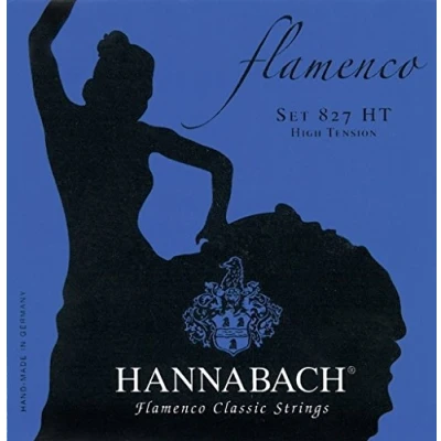 Image of Hannabach classical guitar strings Flamenco Series 827 High Tension A5w Made in Germany 8275HT