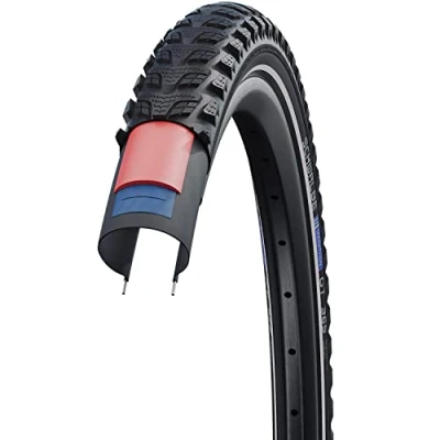 Image of Schwalbe Unisex&#039;s Marathon GT 365 Perf, DualGuard, TwinSkin Tyres, Black, 37 622, 11101204