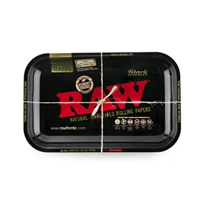 Image of RAW Black Small Metal Tray, 27.5 x 17.5 cm,
