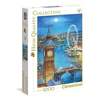 Image of Clementoni 39319 Snow Flakes On The Big Ben Collection Puzzle for Children and Adults (1000 Piece)
