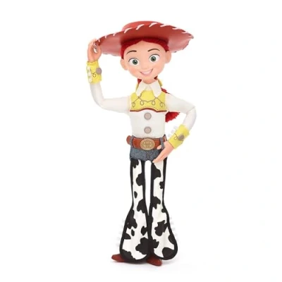 Image of Disney Store Official Jessie Interactive Talking Action Figure, Pixar&#039;s Toy Story, 36cm/14, Pull string Cowgirl Doll Featuring 15+ English Phrases, Interacts with Other Characters, Ages 3+