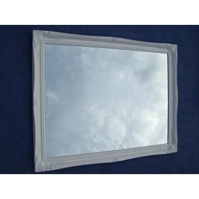 Image of FRAMES BY POST White Extra Large Shabby Chic Antique Style MIRROR 30&quot; X 42&quot; Overall Size (75cm 105cm), Wood