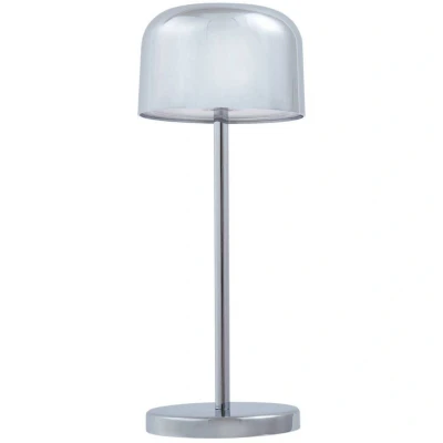 Image of Lucande LED table lamp Quill, chrome, CCT, dimmable