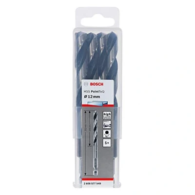 Image of Bosch Professional 10pc PointTeQ Hex Drill Bit (for Metal, Ø: 12.0 mm, Total Length: 151 ¼’’ Shank, Accessory for Impact Drivers and Drivers)