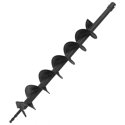 Image of &#039;vidaXL Auger Drill Steel 100 mm Heavy Duty, Universally Compatible Bit with Superior Durability, Ideal for Tree Planting, Road Construction, Fence Post Setting