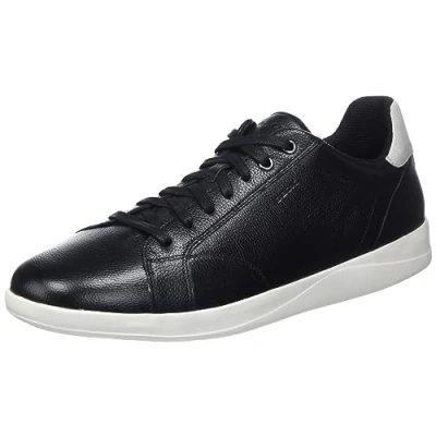 Image of Geox Men&#039;s U Kennet A Sneaker, Black, 8 UK
