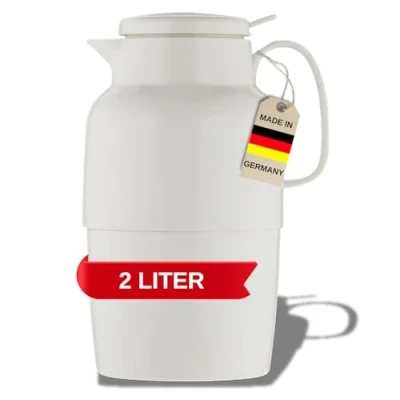 Image of Helios Mondo Push Vacuum Jug White 2 Litre