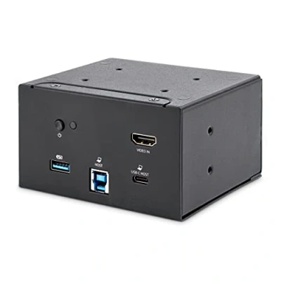 Image of StarTech.com 4K USB C or A Docking Station Module for Conference Table Connectivity Box HDMI 60W Power Delivery, 4x USB, RJ45 (MOD4DOCKACPD)