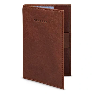 Image of Hoxton Leather Golf Scorecard Holder with Pen Loop by Gryphen (Brown)