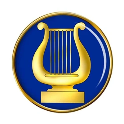 Image of Giftshop UK Masonic Lodge Organist Pin Badge