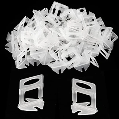 Image of MUKCHAP 400 PCS 1mm Tile Leveling System Spacer Clips, Tiles Leveler Spacers for Ceramic and Stone Installation