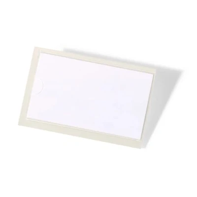 Image of Durable 802219 Pocketfix, Self Adhesive Pockets for insertion Labels, Bags of 10 Piece each, 46 x 76 mm, 74 43 Transparent