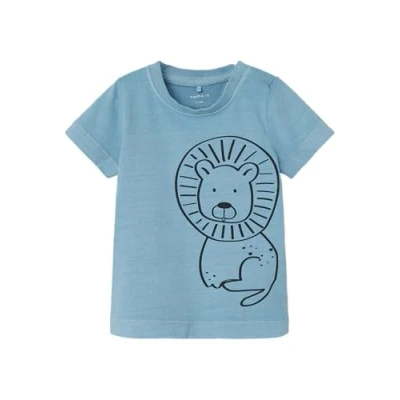 Image of NAME IT Nbnosafir SS Top Box T Shirt, Blue, 0 3 Months
