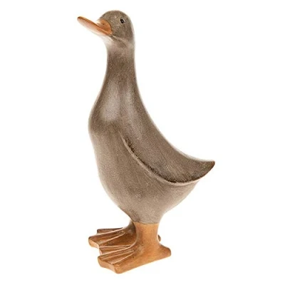 Image of David&#039;s Ducks Mocha Brown Duck Shabby Chic Collectable Ornament Figurine (Medium)