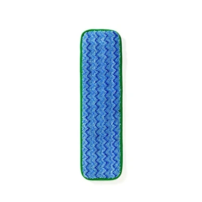 Image of Rubbermaid Commercial Microfiber 18 Inch Wet Mopping Pad for Flat Mops, Green (FGQ41000GR00)