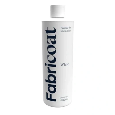 Image of Fabricoat Fabric Paint Restore or Change the Colour of Any Directly Onto Transform Anything Sofas, Lampshades, Car Interiors (250ml, White)
