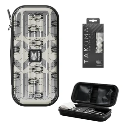 Image of TARGET Darts Ento Takoma Wallets Exo Dart Storage Case Wallet, Carrying Case, Holds 3 Fully Assembled &amp; Accessories, Protective EVA Holder