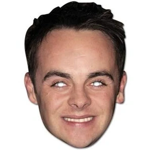 Image of FoxyPrinting Ant Mcpartlin Celebrity Cardboard Party Face Mask Fancy Dress From And Dec