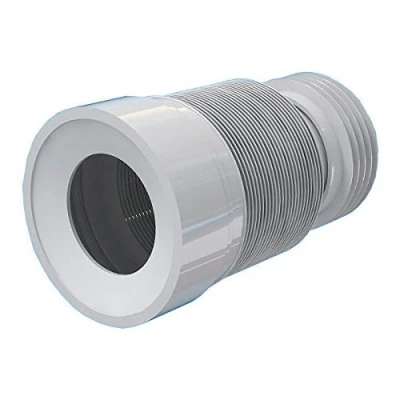 Image of 230 500mm Toilet WC Flexible Waste Pipe Connector Extension Harmonica Water Outlet