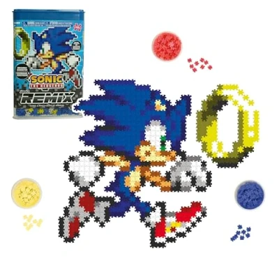 Image of TOMY Jixelz® Remix Sonic The Hedgehog Craft Kit &amp; Ring 700+ Pieces