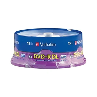 Image of Verbatim DVD+R DL 8.5GB 8X AZO with Branded Surface 15Pk Spindle,Purple