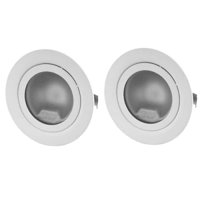 Image of ADAKAT Pack of 2 Full Metal Recessed Spotlights G4 12 V Glass Cover
