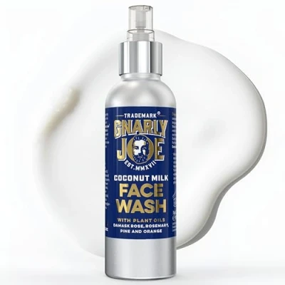 Image of Gnarly Joe Moisturising Coconut Milk Face Wash, Natural Ingredients, 150 ml