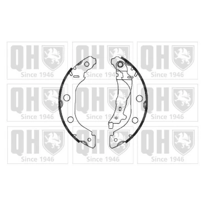 Image of K0BJ12638Z Brake Shoes QUINTON HAZELL BS1033 229mm 42mm RENAULT: Kangoo I Express,