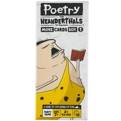 Image of Poetry for Neanderthals Expansion Pack by Exploding Kittens 2+ Players Ages 7+ 15 Minutes to Play Original Game Required, 500 Cards Party Game, Family Night, Kid and Adult Card