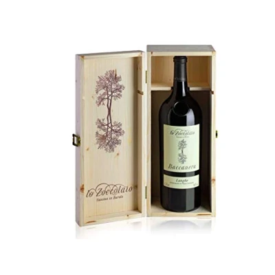 Image of Lo Zoccolaio Langhe Rosso DOC Baccanera Italian Red Wine Magnum with wood case, 1.5L