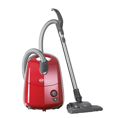 Image of SEBO 92623GB Airbelt E1 Red +Boost, Cylinder Vacuum, Rhodium