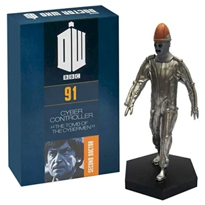 Image of Official Licensed Merchandise Doctor Who Figure Cyber Controller from Tomb of the Cyberman Hand Painted 1:21 Scale Collector Boxed Model Figurine #91