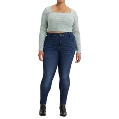 Image of Levi&#039;s Women&#039;s Plus Size 720 High Rise Super Skinny Jeans, Love Song Dark, 24 S
