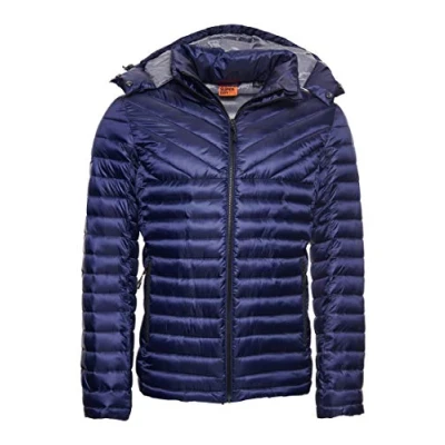 Image of Superdry Men&#039;s Desert Alchemy Fuji Jacket, Blue (Atlantic Navy Gkv), S