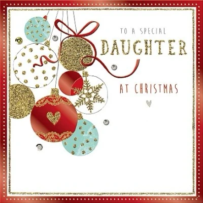 Image of Hotchpotch Greetings Card Daughter Christmas Handmade Morello