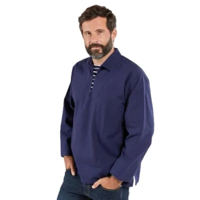 Image of Armor Lux Guilvinec Fisherman’s Smock Navy Blue Dark size XXL