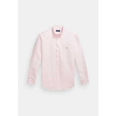 Image of Polo Ralph Lauren Custom FIT Striped Oxford Shirt Shirt, Men&#039;s, Size: Small, New rose/white