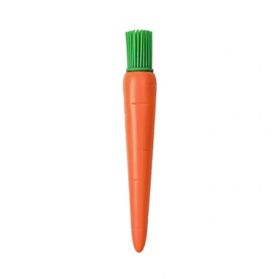 Image of Simulated Carrot Shaped Silicone Oil Brush Heat Resistance Non Stick Cartoon Barbecue Accessories Kitchen Gadgets