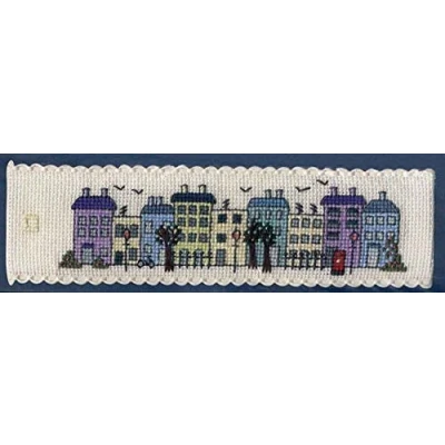 Image of Textile Heritage Counted Cross Stitch Kit Bookmark Town Houses