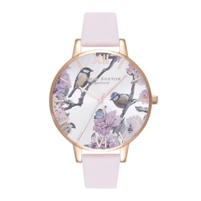 Image of Olivia Burton Analogue Quartz Watch for Women with Blush Leather Strap OB16PL35