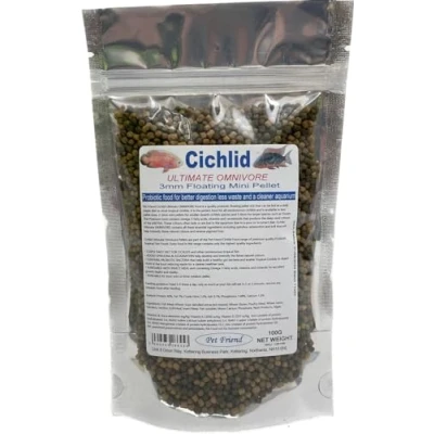 Image of Pet Friend Ultimate Omnivore Cichlid Food 3mm Pellets 100g
