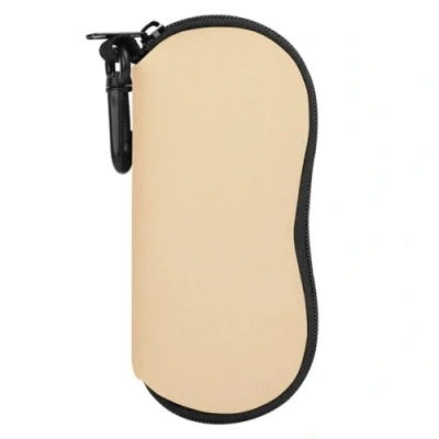 Image of MoKo Eyeglass Soft Case, Zippered Neoprene Sunglasses Pouch with Clip for Men Women, Complexion