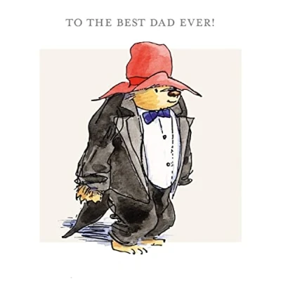 Image of Paddington in Dinner Jacket To The Best Dad Ever! Birthday Greeting Card