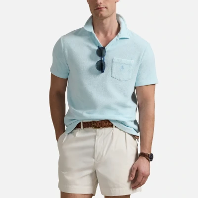 Image of Polo Ralph Lauren Johnny Collar Cotton Terry Shirt L