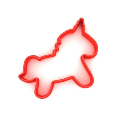 Image of Custom Cutters Unicorn Shape Cookie Cutter Large Plastic for Baking, Fondant, Clay, Pastry, Icing, Jewellery (10CM)