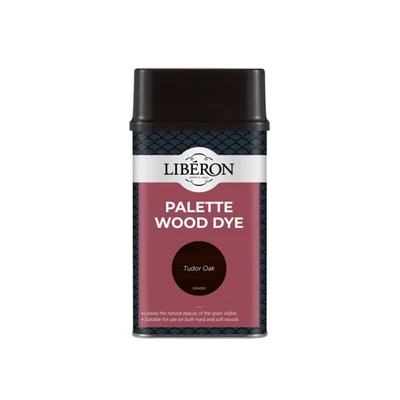 Image of Liberon 126747 Palette Wood Dye Tudor Oak 500ml LIBWDPTO500N